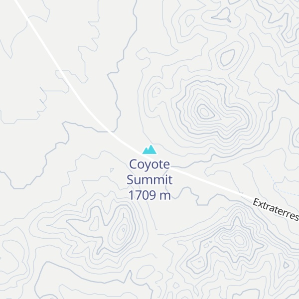 Map of Coyote Summit
