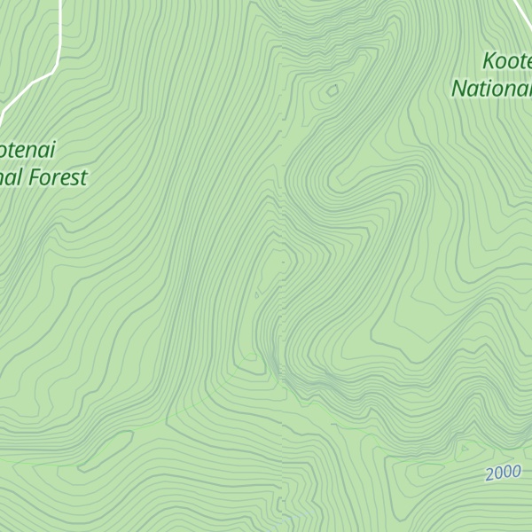 Map of Beaver Peak