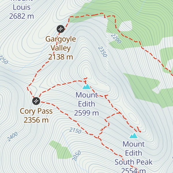 Map of Mount Edith