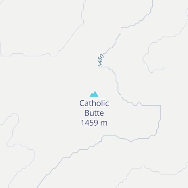Map of Catholic Butte