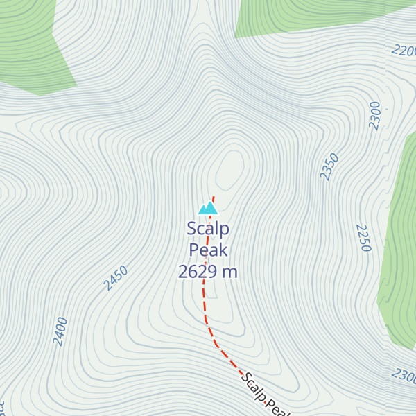 Map of Scalp Peak