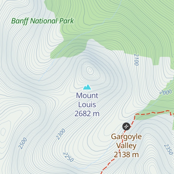 Map of Mount Louis