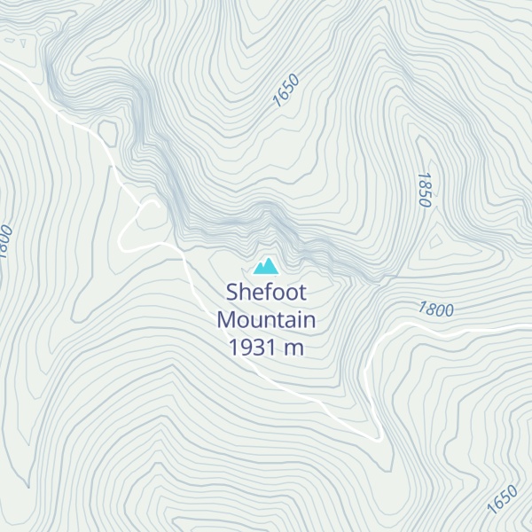 Map of Shefoot Mountain