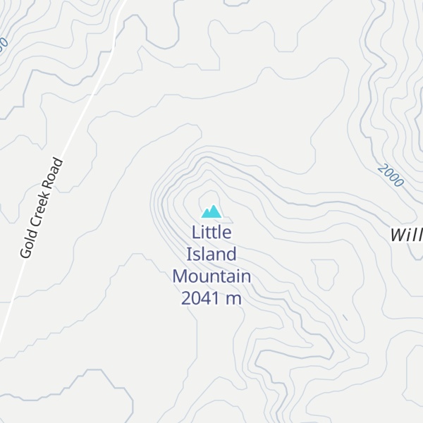 Map of Little Island Mountain