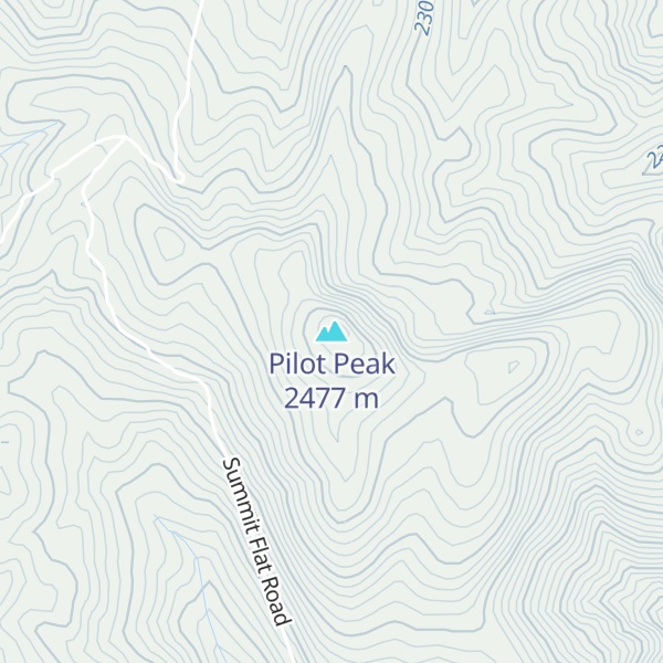Map of Pilot Peak