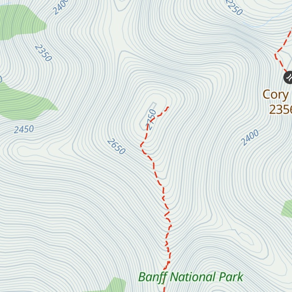 Map of Mount Cory