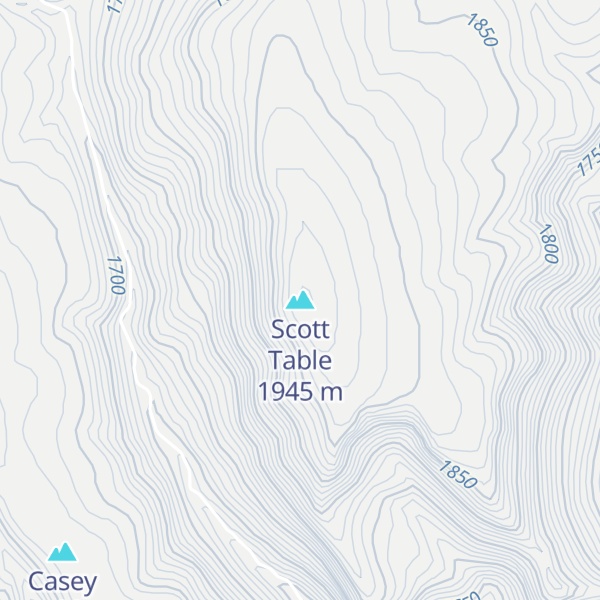 Map of Scott Table