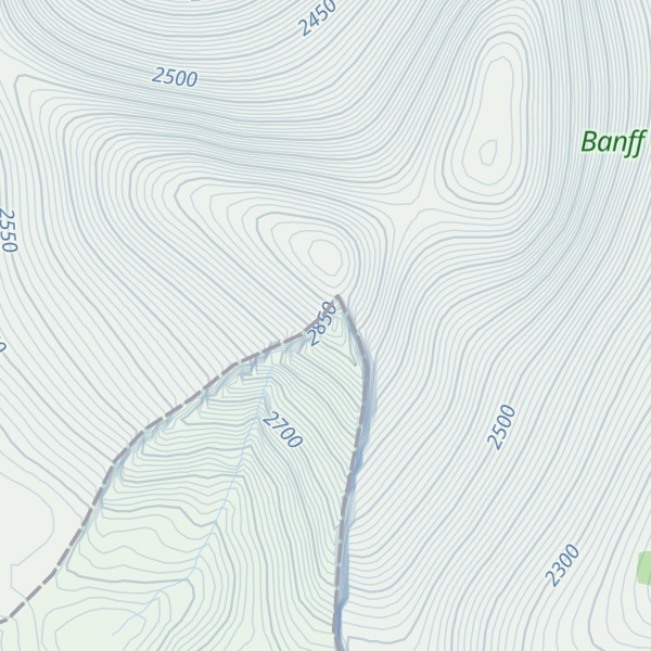 Map of Fatigue Mountain