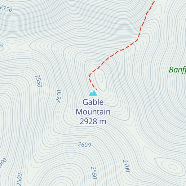 Map of Gable Mountain