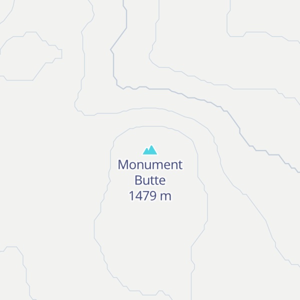 Map of Monument Butte