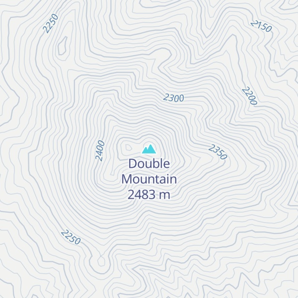 Map of Double Mountain