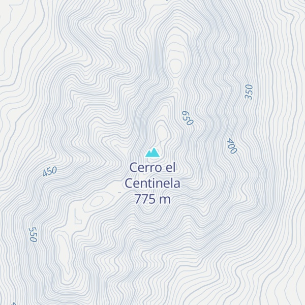 Map of Cerro el Centinela