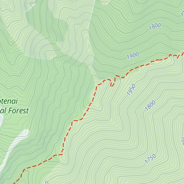 Map of Scenery Mountain