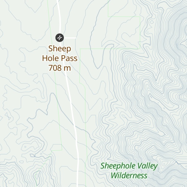 Map of Sheep Hole Pass