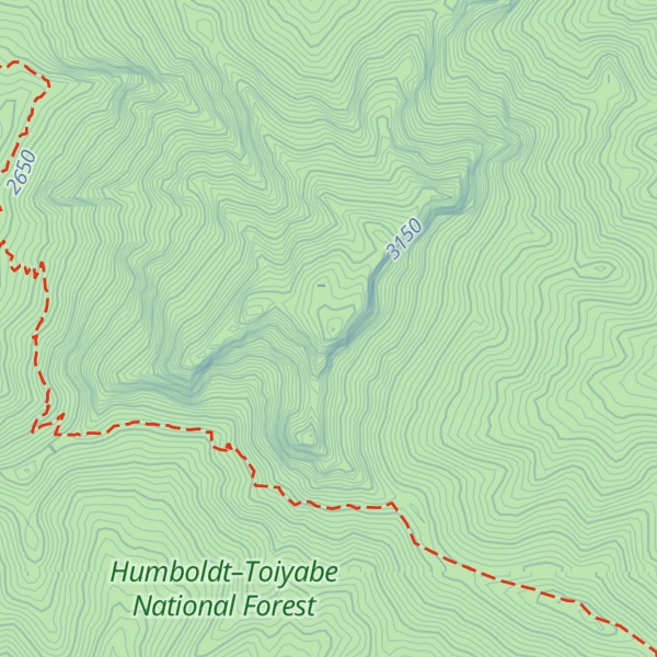 Map of McFarland Peak