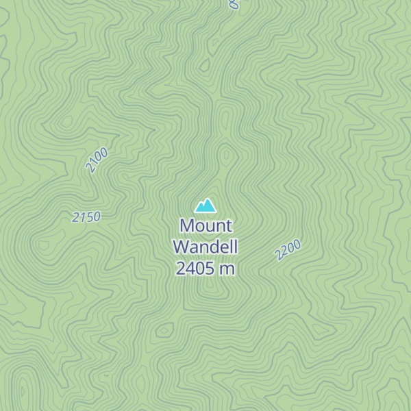 Map of Mount Wandell