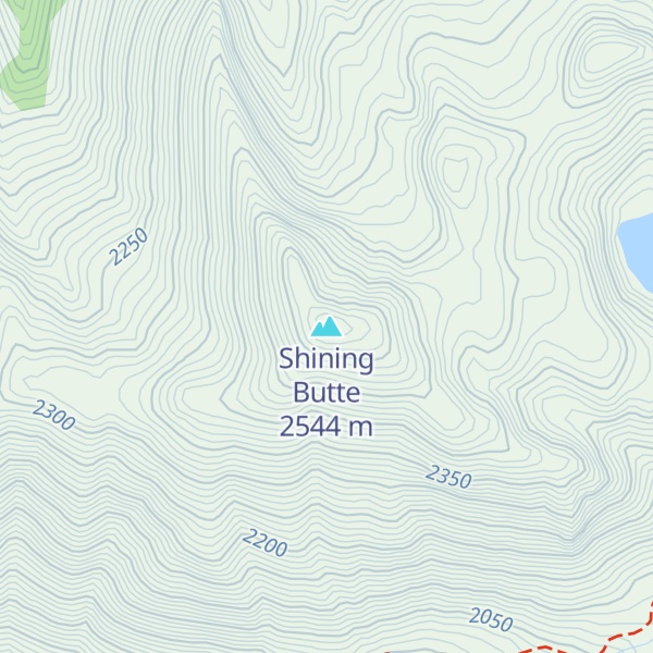 Map of Shining Butte