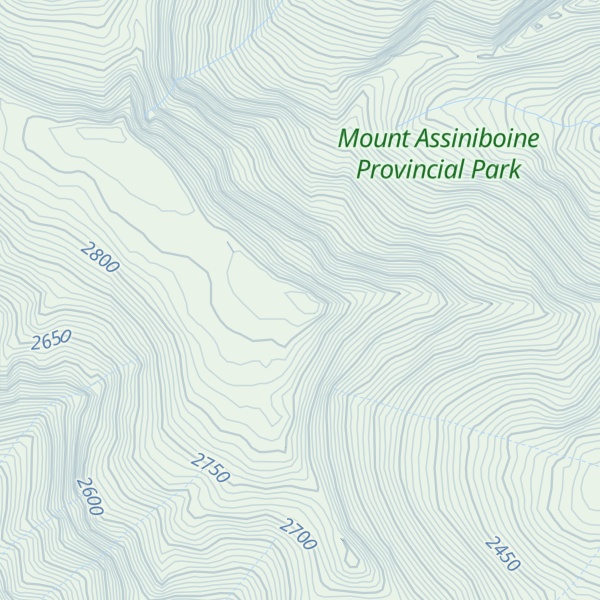Map of Simpson Ridge