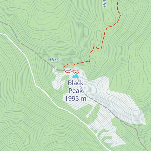 Map of Black Peak