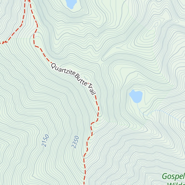 Map of Quartzite Butte