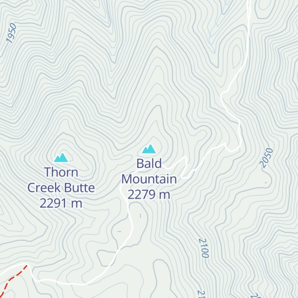 Map of Bald Mountain