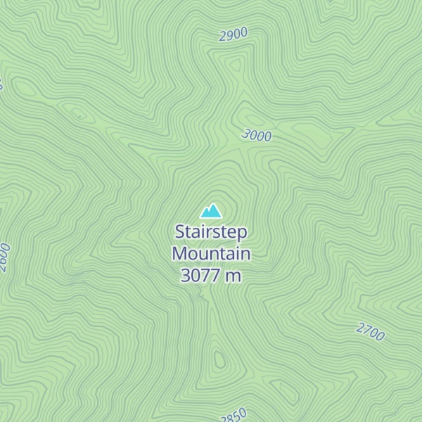 Map of Stairstep Mountain