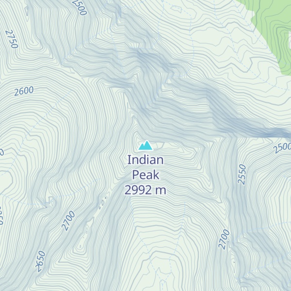Map of Indian Peak