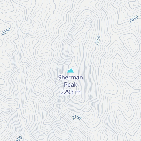 Map of Sherman Peak