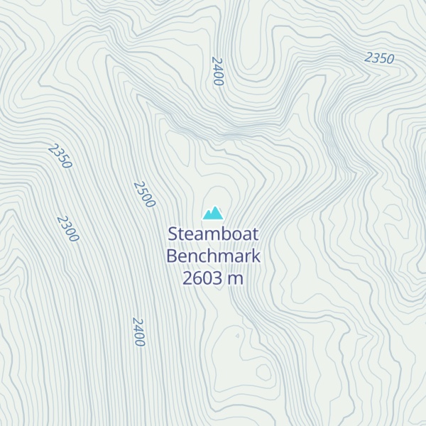 Map of Steamboat Benchmark