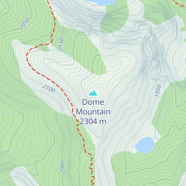 Map of Dome Mountain