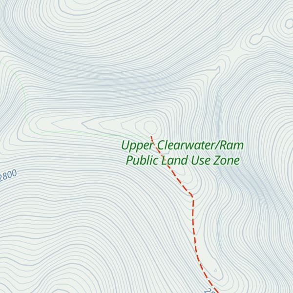 Map of Wapiti Mountain