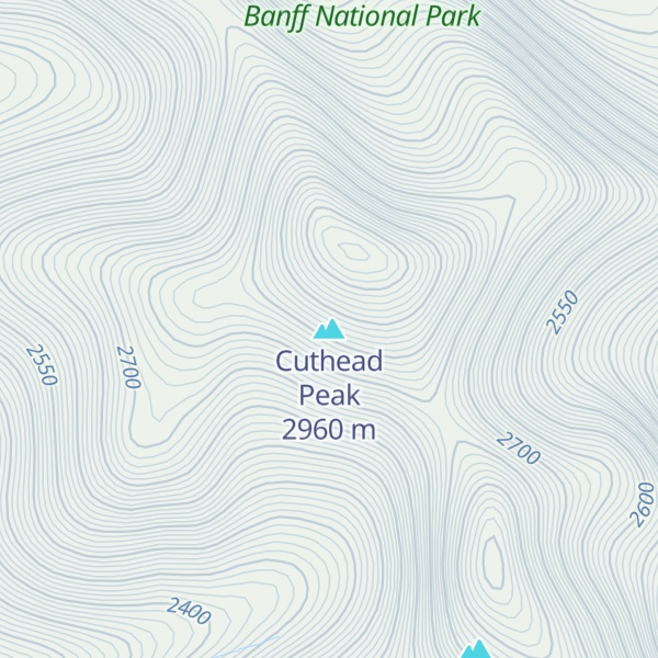 Map of Cuthead Peak