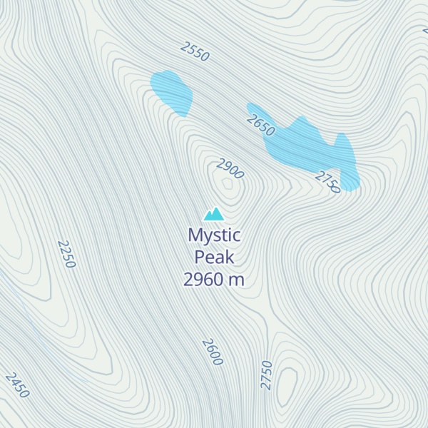 Map of Mystic Peak