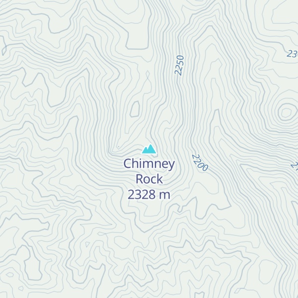 Map of Chimney Rock