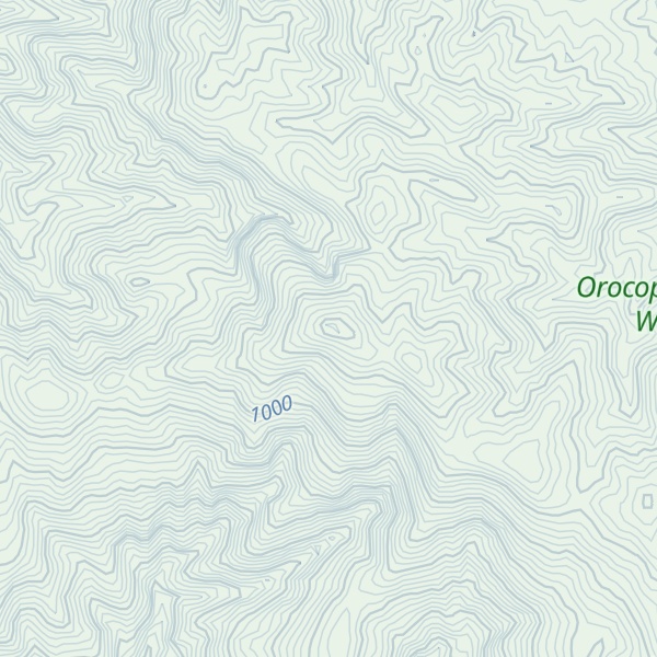 Map of Orocopia Mountain