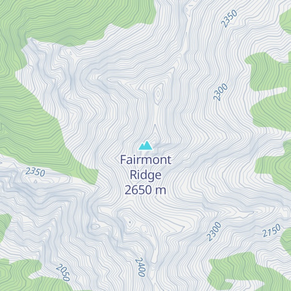 Map of Fairmont Ridge
