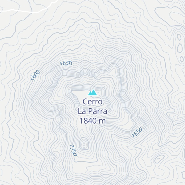 Map of Cerro La Parra