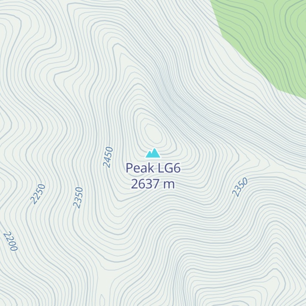 Map of Peak LG6