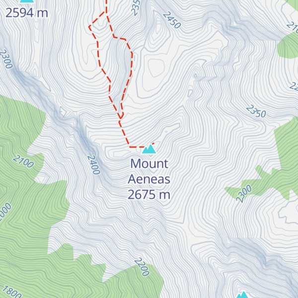 Map of Mount Aeneas