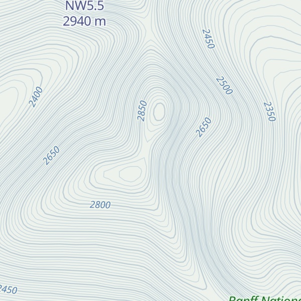 Map of Flints Peak NW4.4