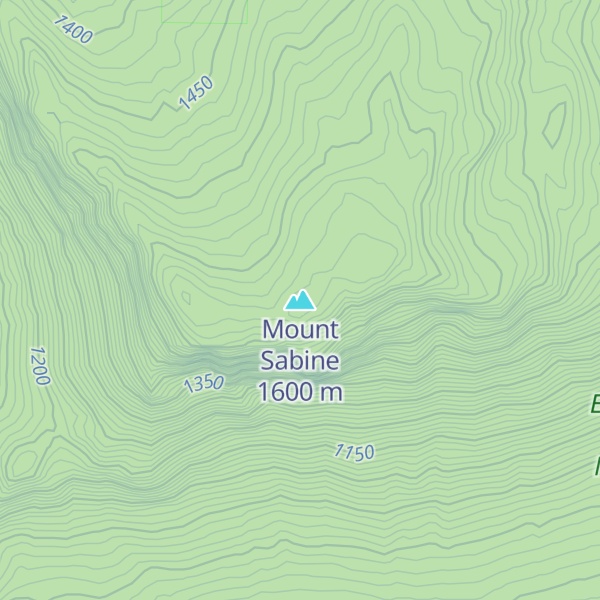 Map of Mount Sabine