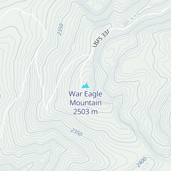 Map of War Eagle Mountain