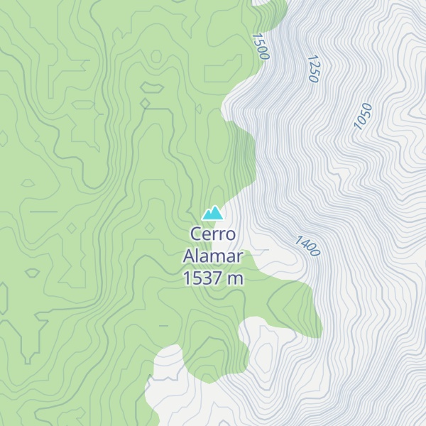 Map of Cerro Alamar