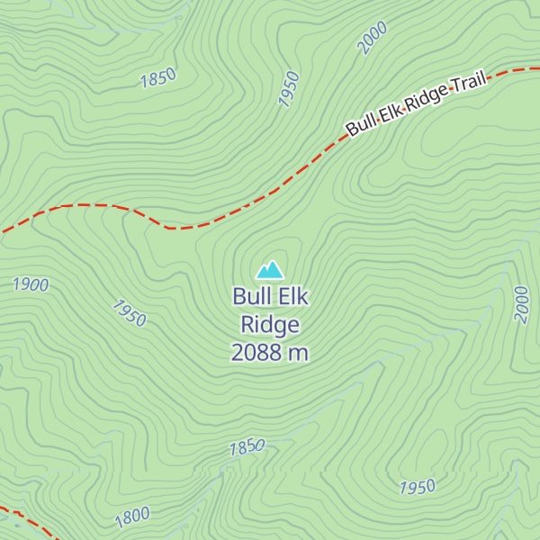 Map of Bull Elk Ridge