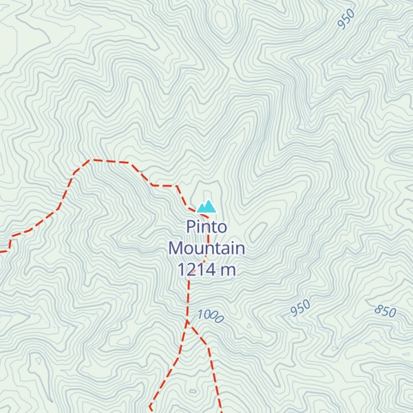 Map of Pinto Mountain
