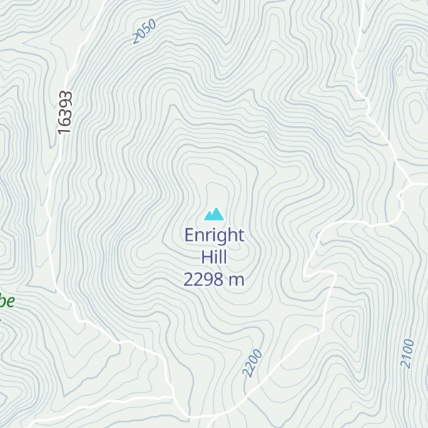 Map of Enright Hill