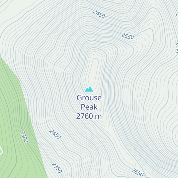 Map of Grouse Peak