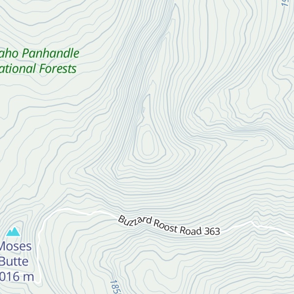Map of South Butte