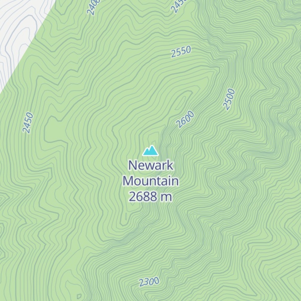 Map of Newark Mountain