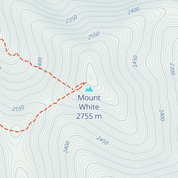 Map of Mount White